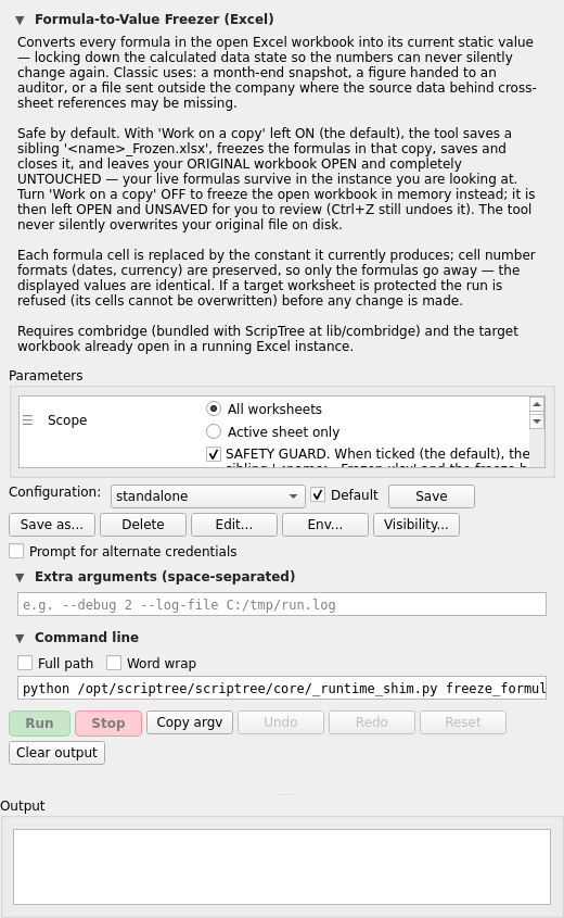 Screenshot 2 of Formula Freezer (Excel)