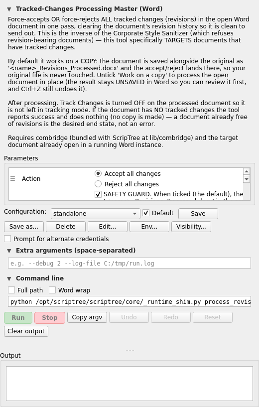 Screenshot 2 of Revision Processor (Word)
