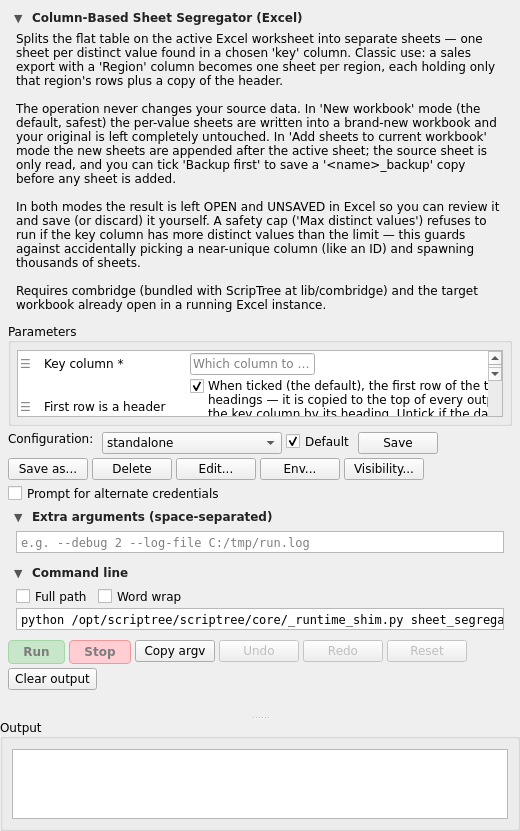 Screenshot 2 of Sheet Segregator (Excel)